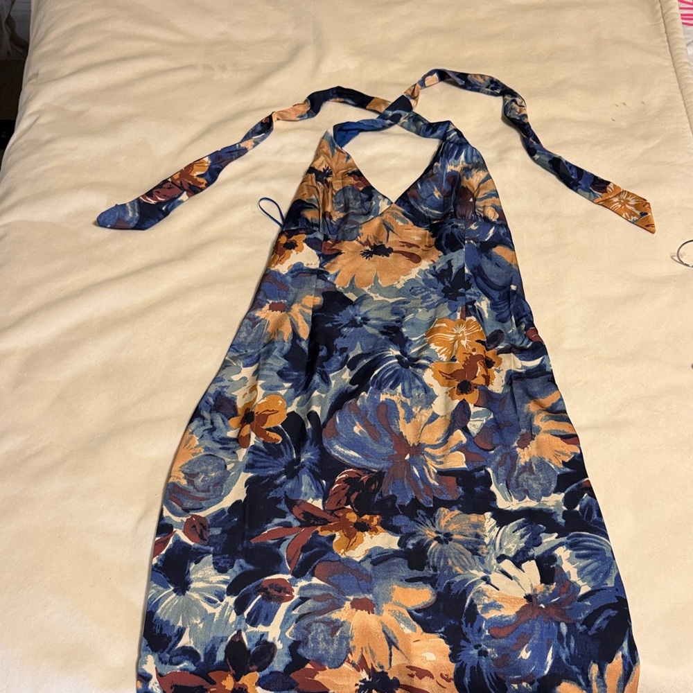 Vici Multicolor Floral Halter Dress